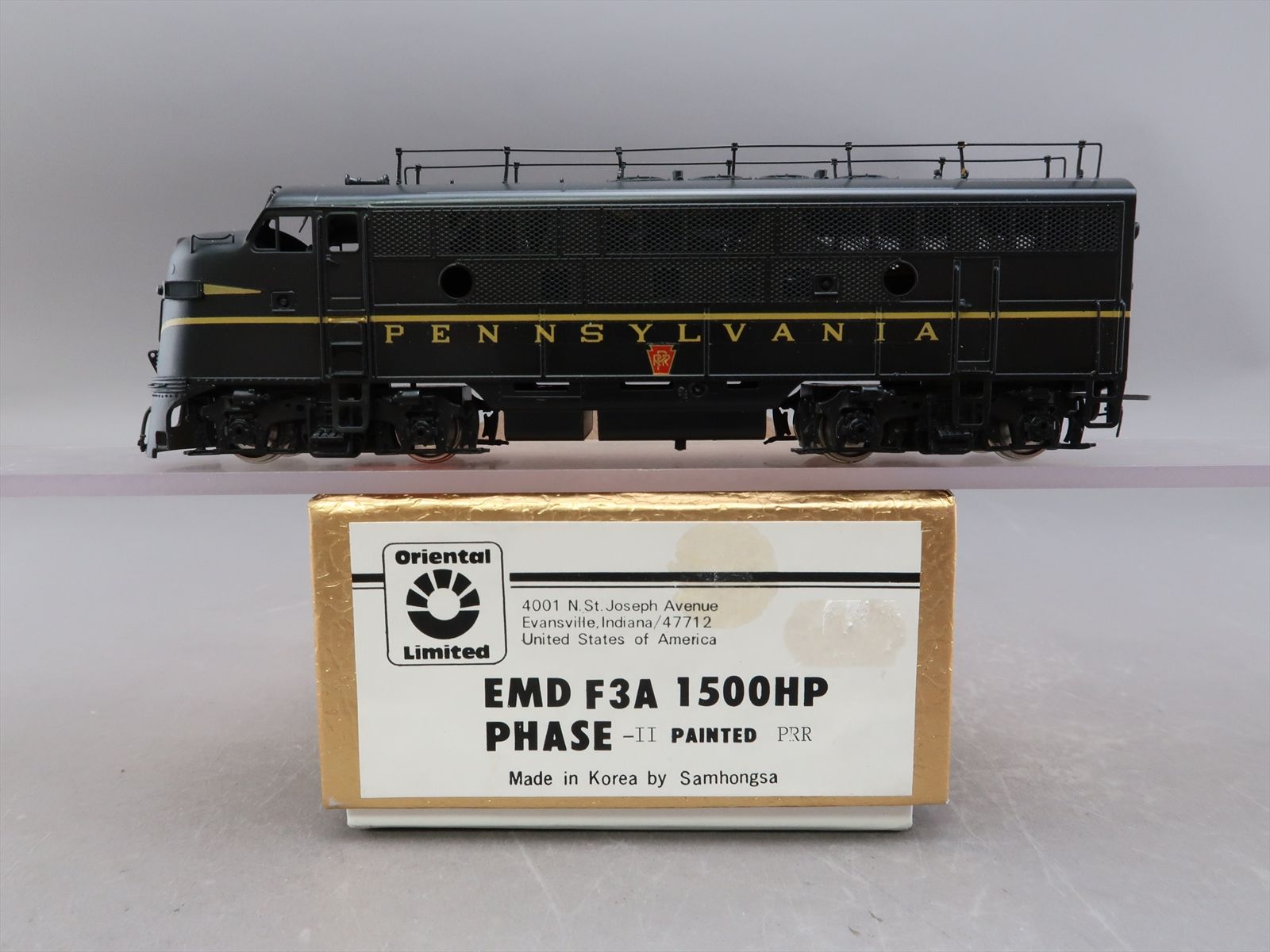 HO Brass Model - Oriental PRR Pennsylvania EMD F3 F3A 1500HP Phase II ...