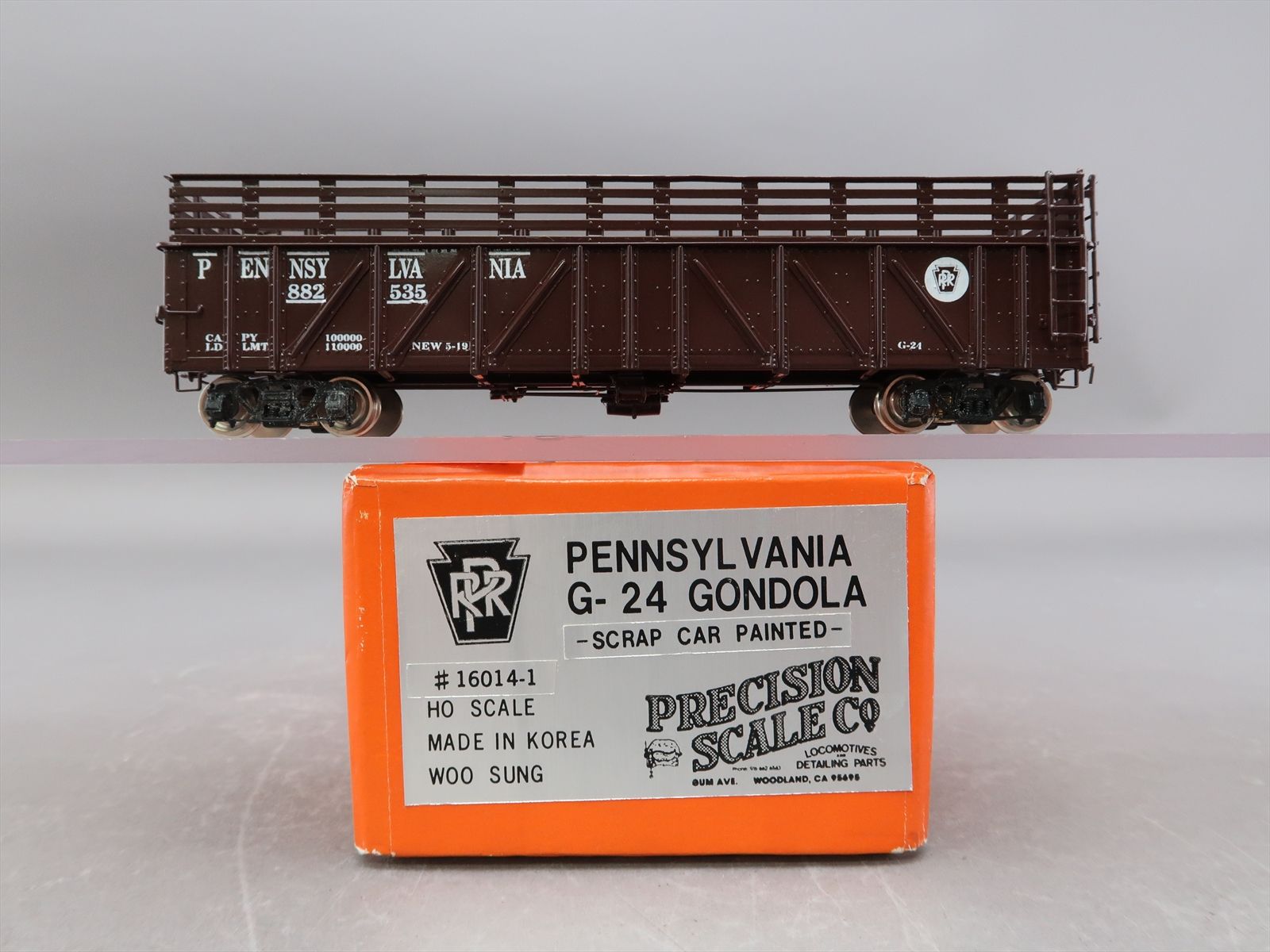 HO Brass Model - PSC 16014-1 PRR Pennsylvania G-24 Gondola Scrap Car ...