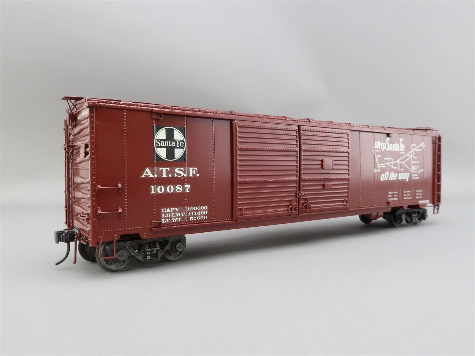 O Brass Model - PSC 15641 AT&SF Santa Fe AAR Double Door Boxcar #10087 ...