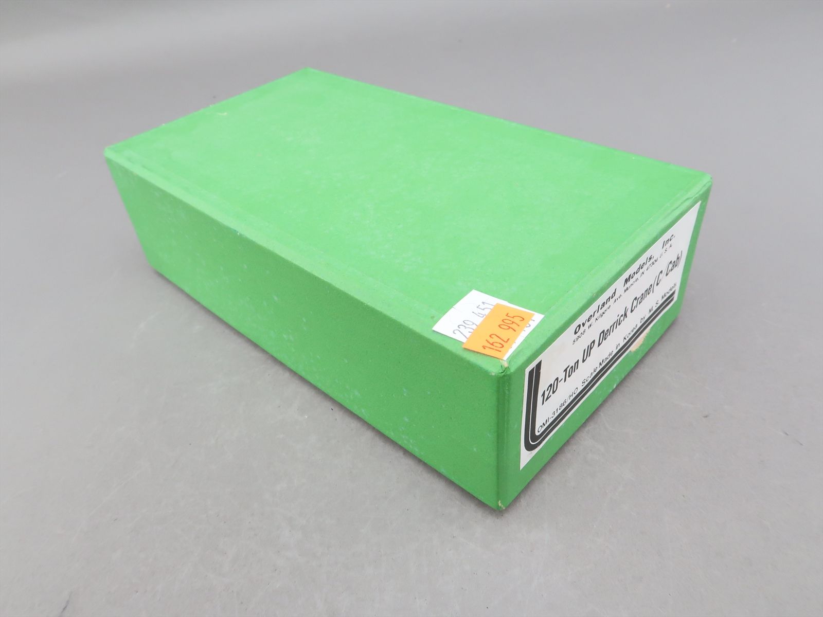 HO Brass Model OMI 3186 UP Union Pacific 120 Ton Derrick Crane Closed