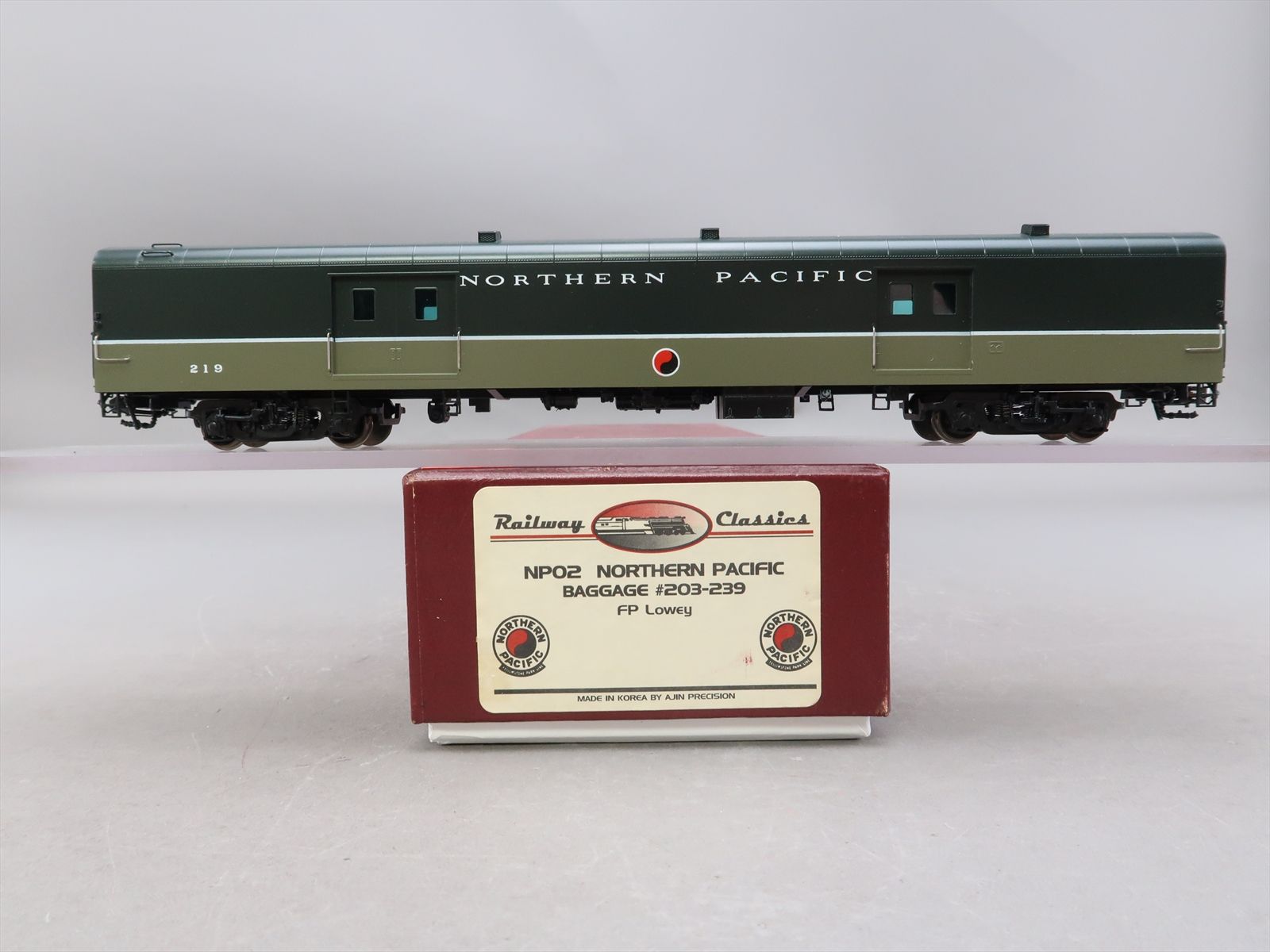 HO Brass Model - RWC NP02 NP Northern Pacific Baggage Car Loewy #219 ...