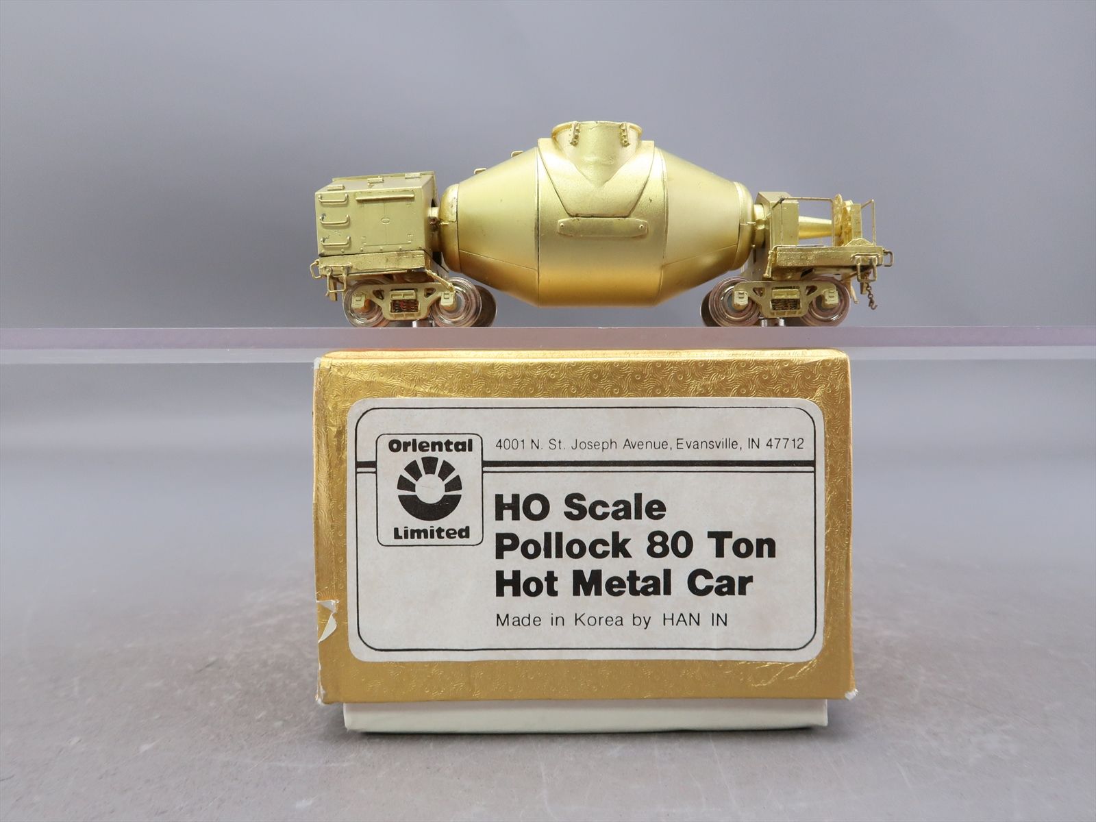 HO Brass Model - Oriental 10080 Pollock 80 Ton Hot Metal Car ...