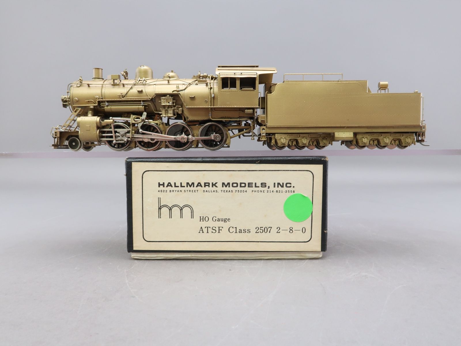HO Brass Model - Hallmark AT&SF Santa Fe 2-8-0 2507 Class - Unpainted ...