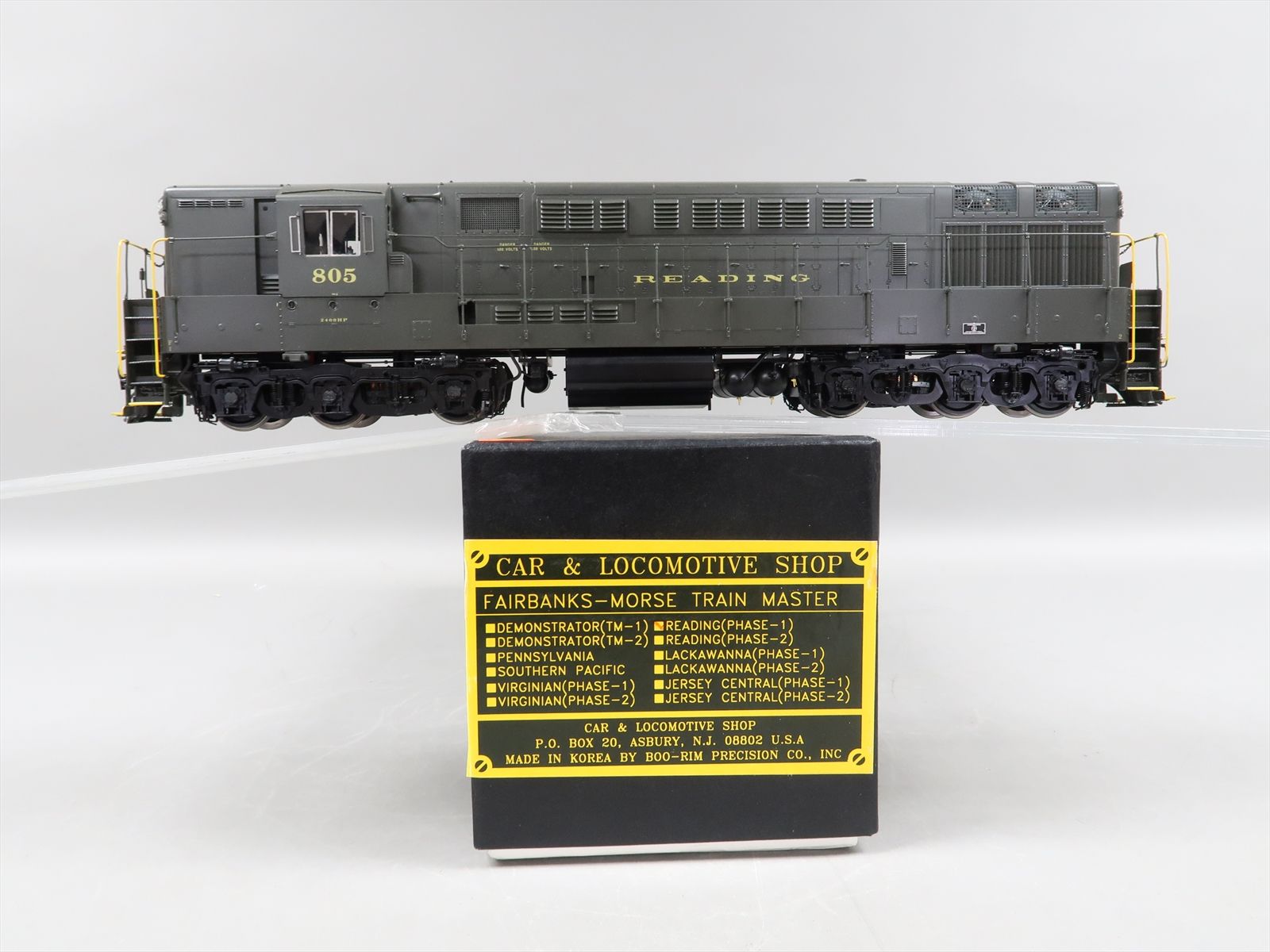 O Brass Model - C&LS RDG Reading F-M Train Master Phase I #805 - F/P ...