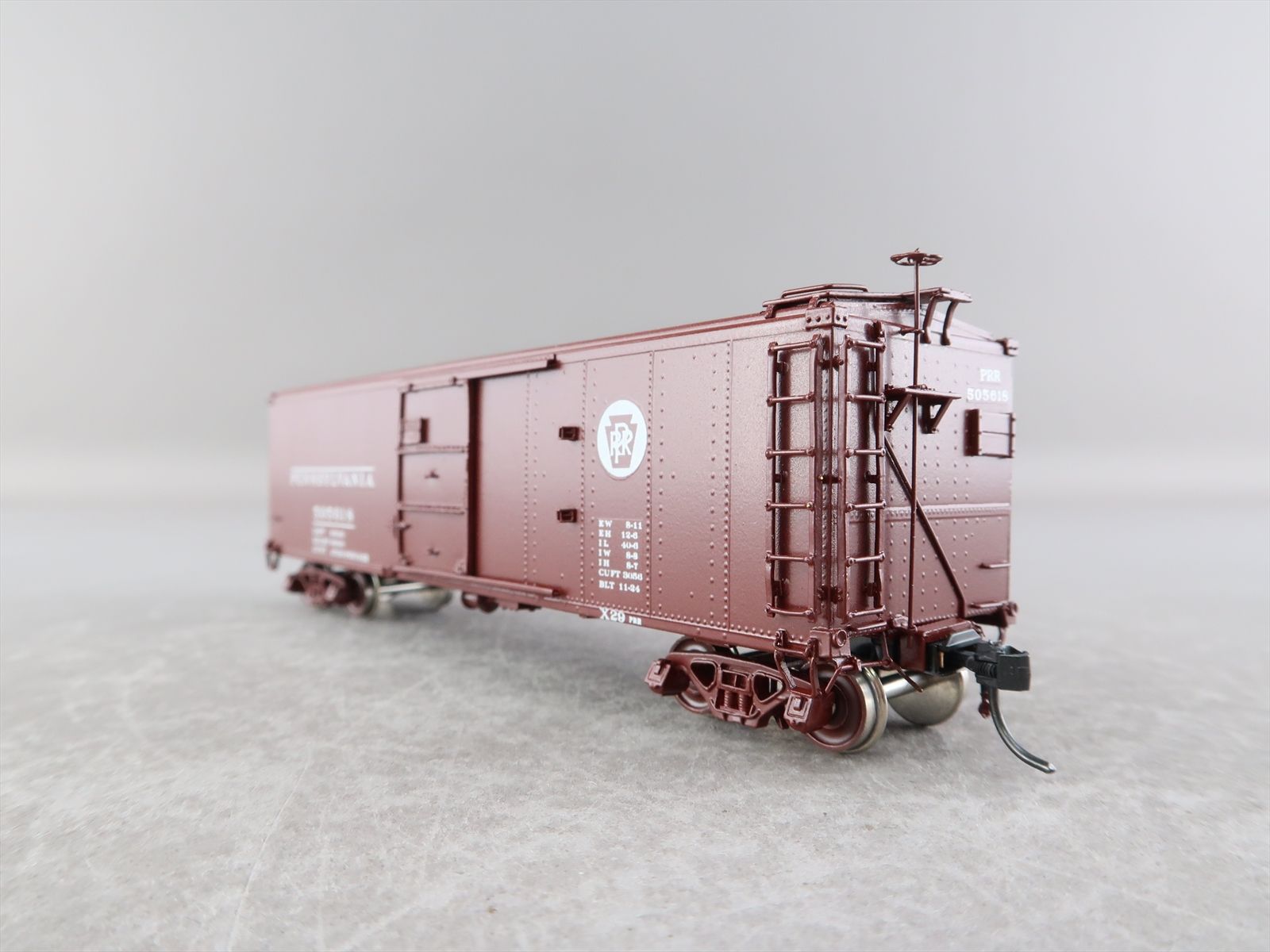 HO Brass Model OMI 3019 PRR Pennsylvania X29 Boxcar Box Car 505618 Custom 1984 Run M.S