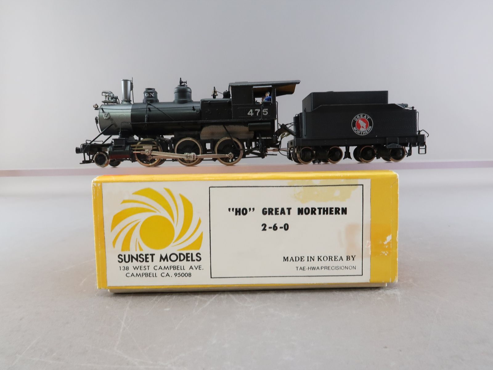 HO Brass Model - Sunset GN Great Northern 2-6-0 D-5 Mogul #475 - Custom ...