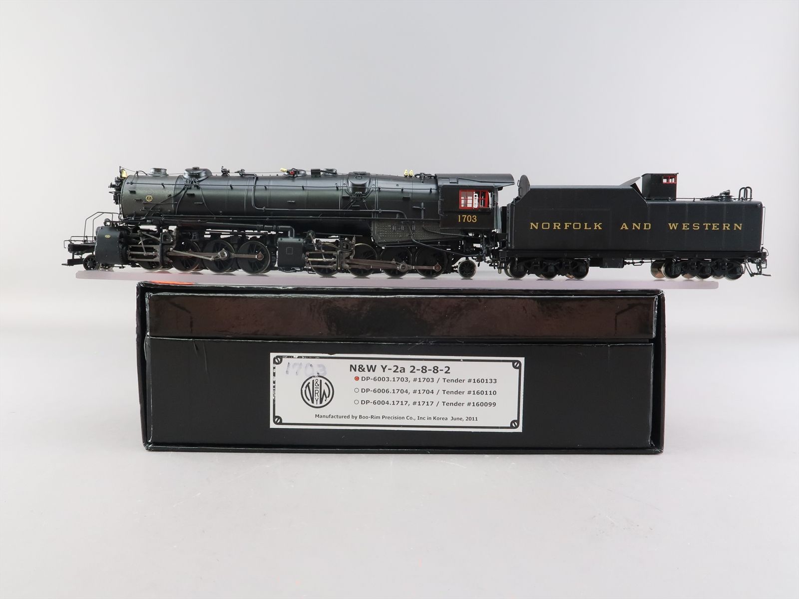 HO Brass Model - DP 6003-1703 N&W Norfolk & Western Y-2a 2-8-8-2 #1703 ...