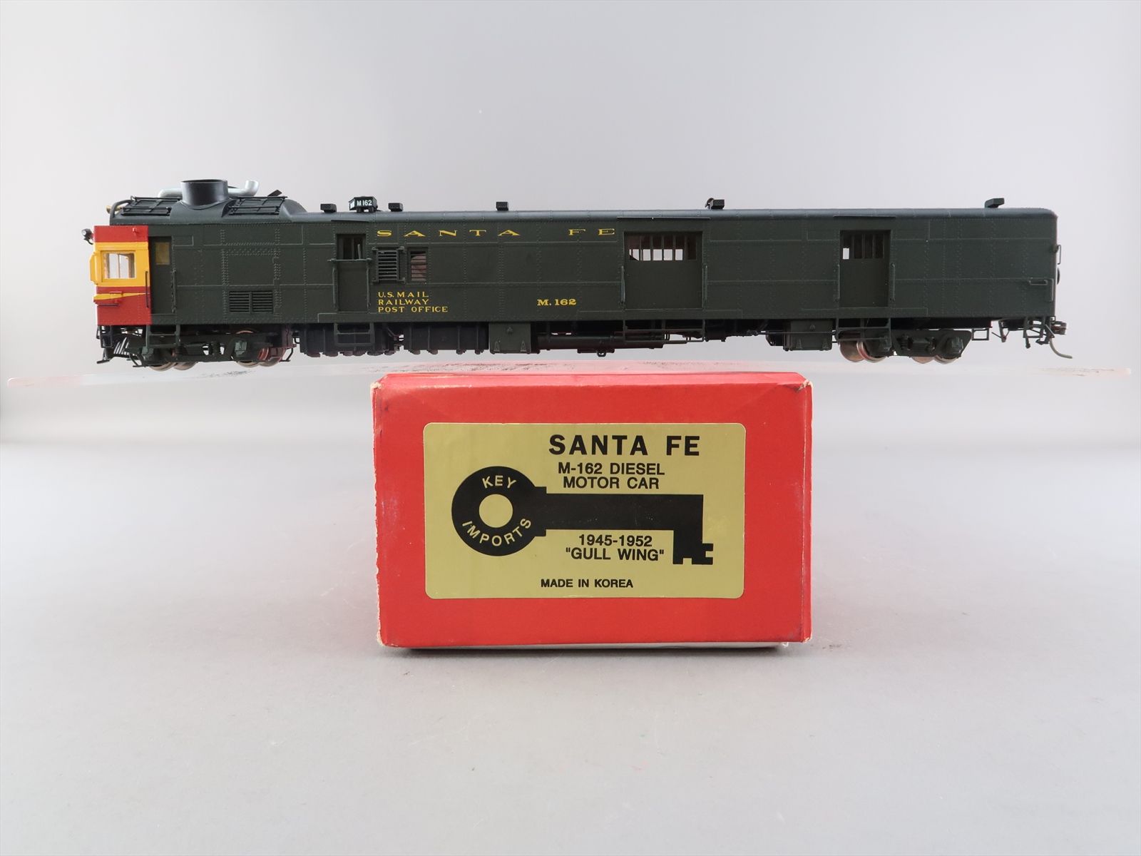 HO Brass Model - Key ATSF Motor Car Doodlebug M-162 1945 -1952 Gull ...