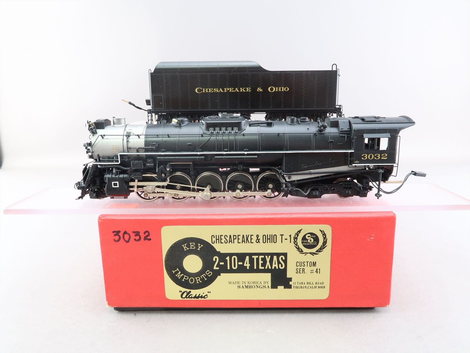 HO Brass Model - Key CS#41 C&O Chesapeake & Ohio T-1 2-10-4 Texas #3032 ...