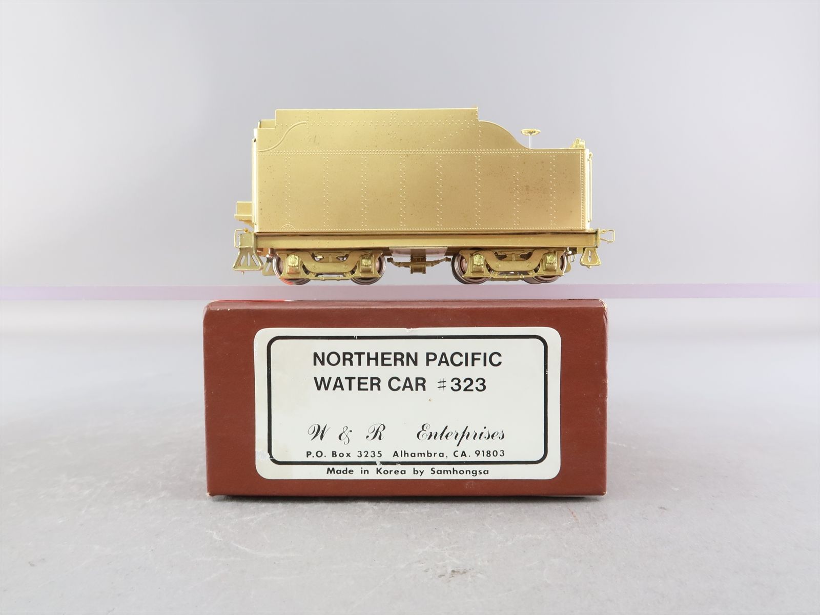 HO Brass Model - W&R NP Northern Pacific Water Car #323 - Unpainted