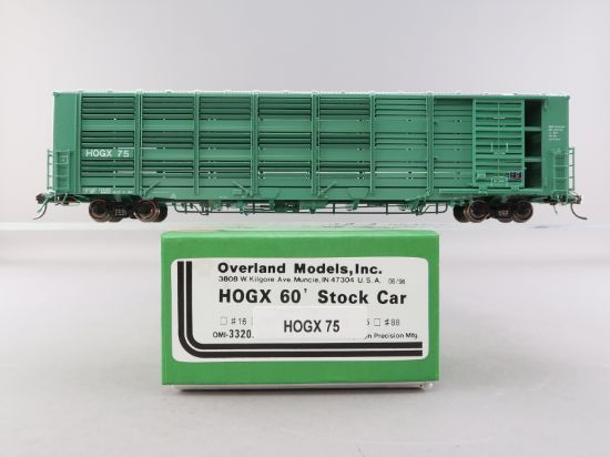 HO Brass Model - OMI 3320.1 HOGX 60' Livestock Stock Car #75