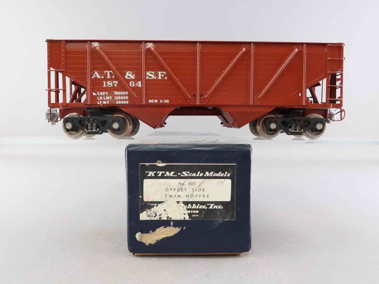 O Brass Model - USH US Hobbies 505 AT&SF Santa Fe Outside Braced Twin 2 ...