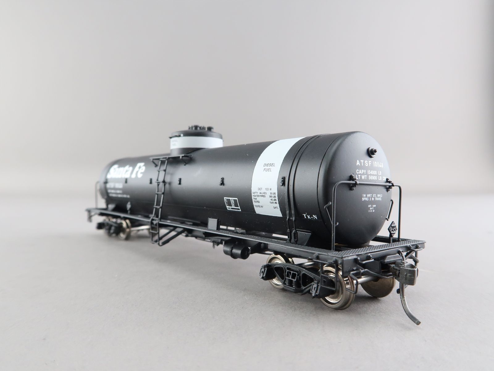 HO Brass Model - DP 5543 ATSF Santa Fe Tank Car TK-N #101148 - F/P ...