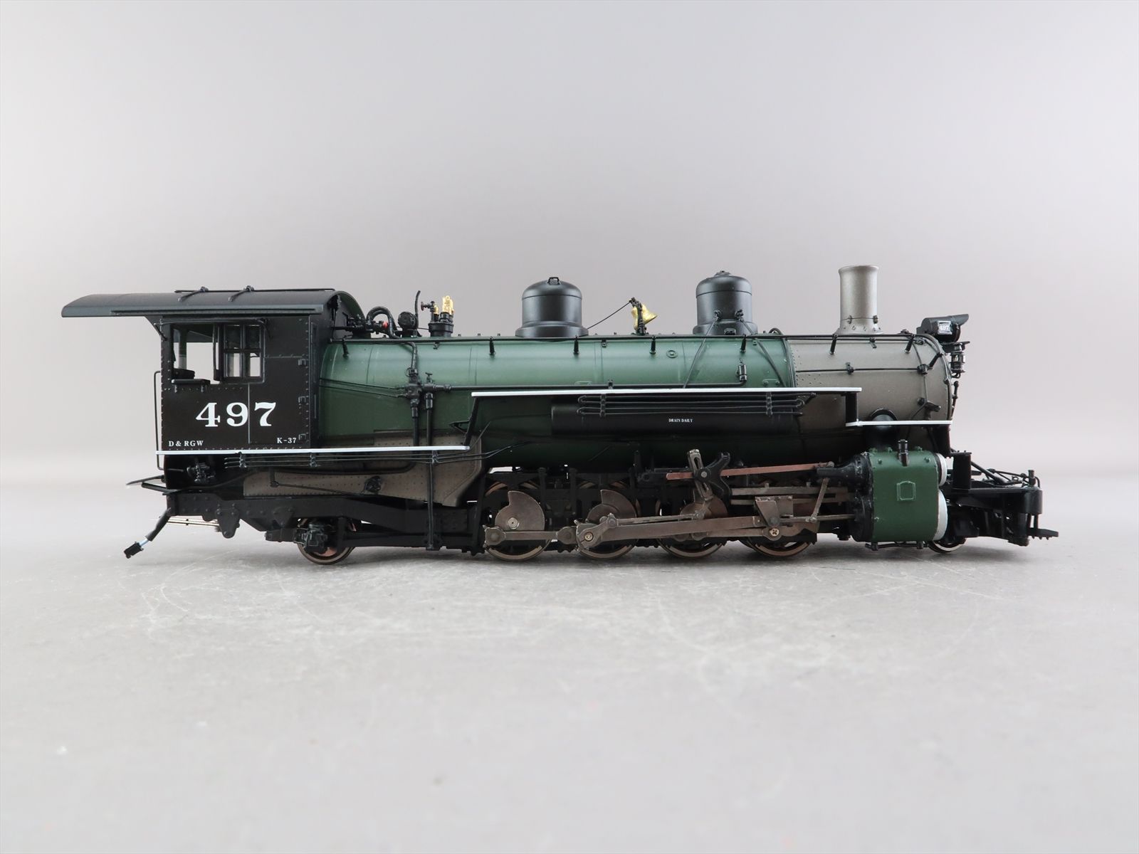 On3 Brass Model - PSC / MMI 1113-3 D&RGW Rio Grande k37 2-8-2 Green ...