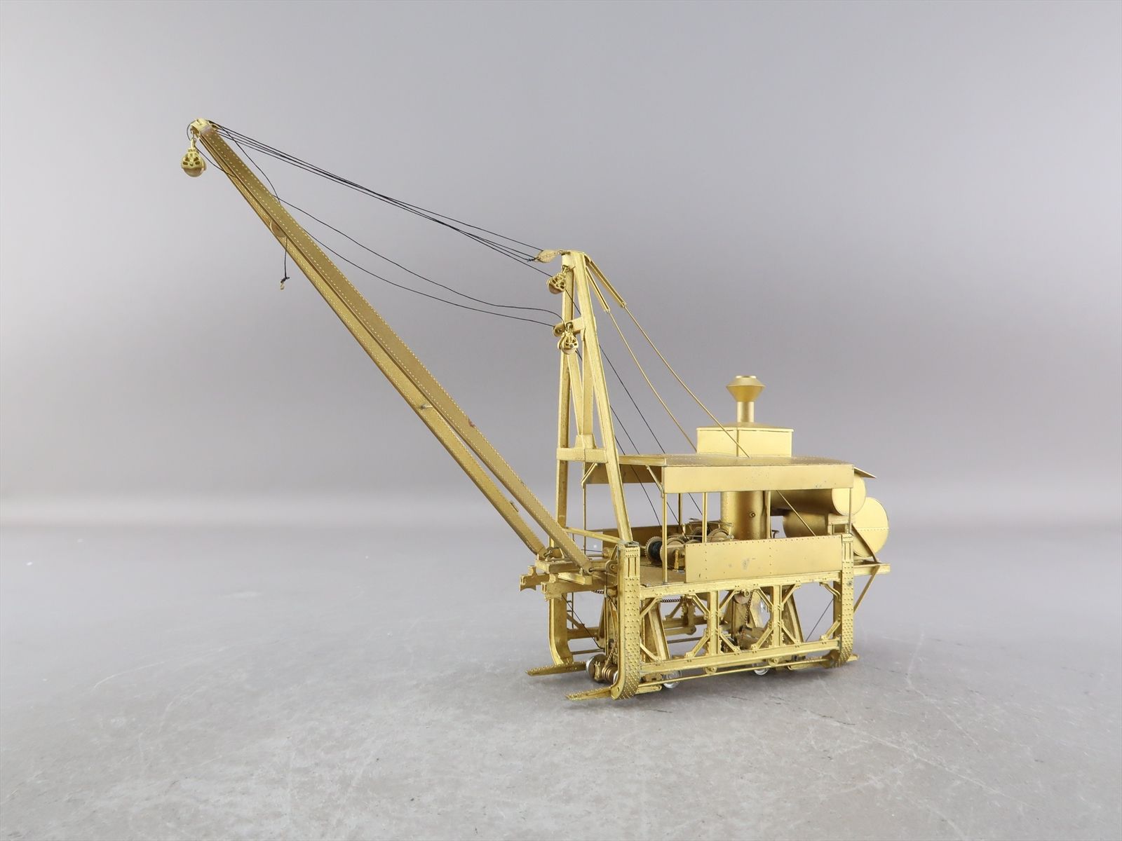 HO Brass Model - OMI 3041 McGiffert Log Loader MOW Maintenance of Way ...
