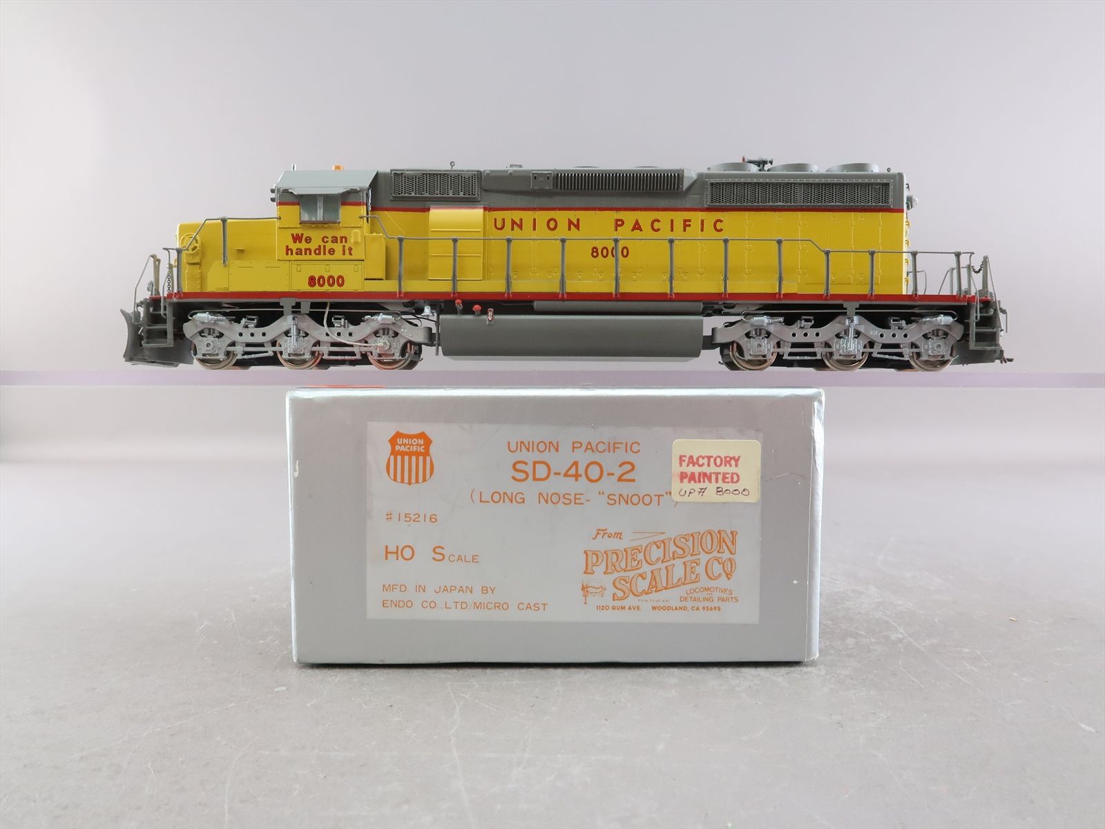 HO Brass Model - PSC 15216 UP Union Pacific SD40-2 Long Nose Snoot ...