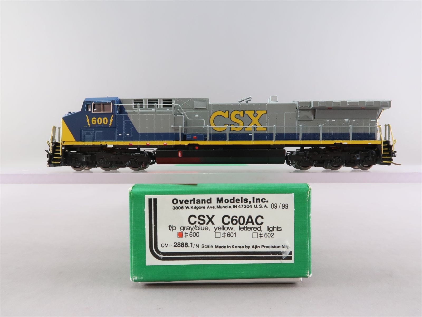 N Brass Model - OMI 2888.1 CSX C60AC #600 - F/P - 1999 Run - Ajin