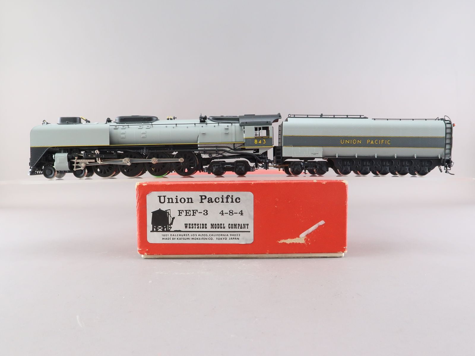 HO Brass Model - WMC UP Union Pacific 4-8-4 FEF-3 #843 - Custom - 1975 ...
