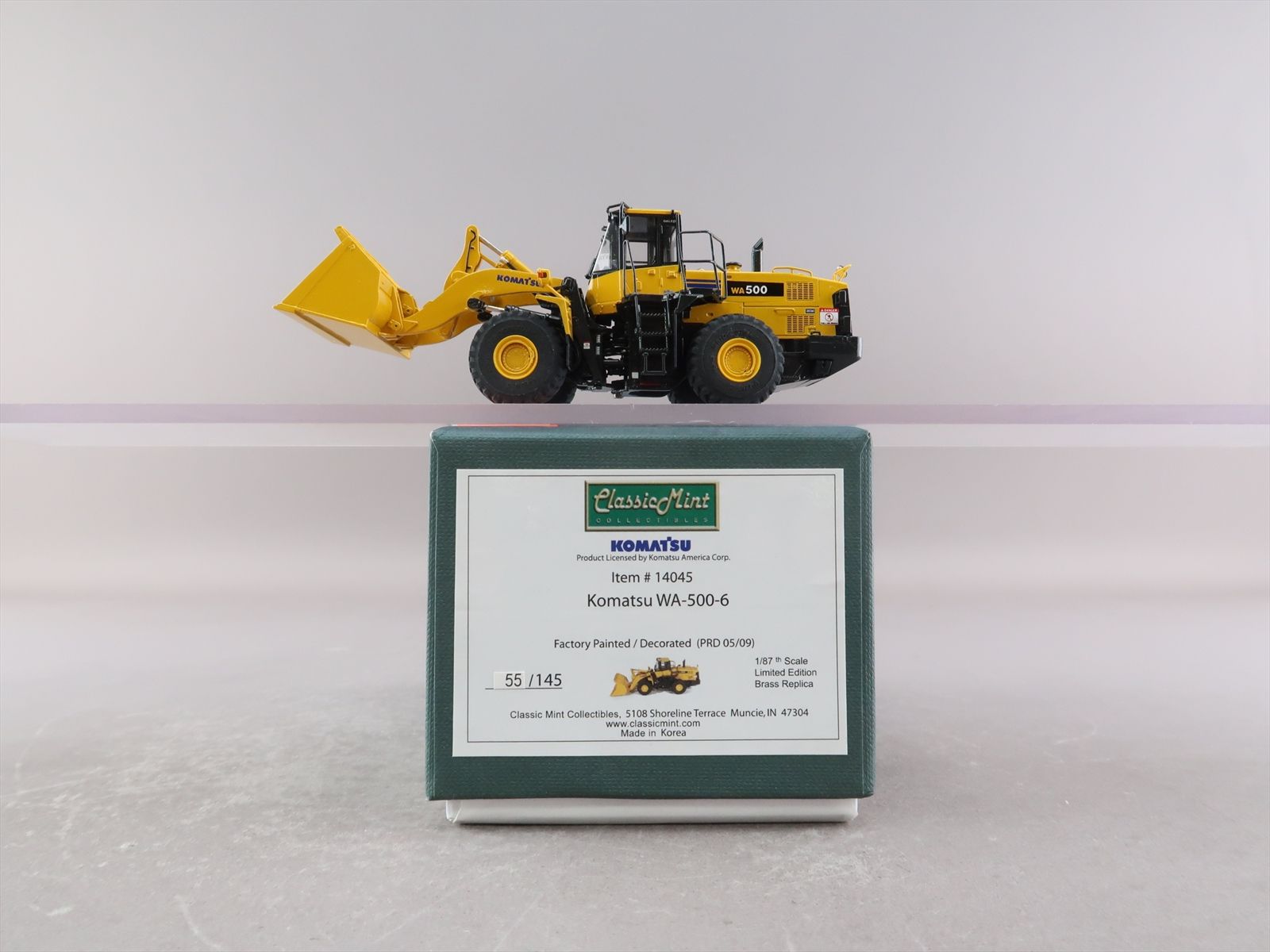 HO Brass Model - CM Classic Mint 14045 Komatsu WA-500-6 - F/P - 2009 ...