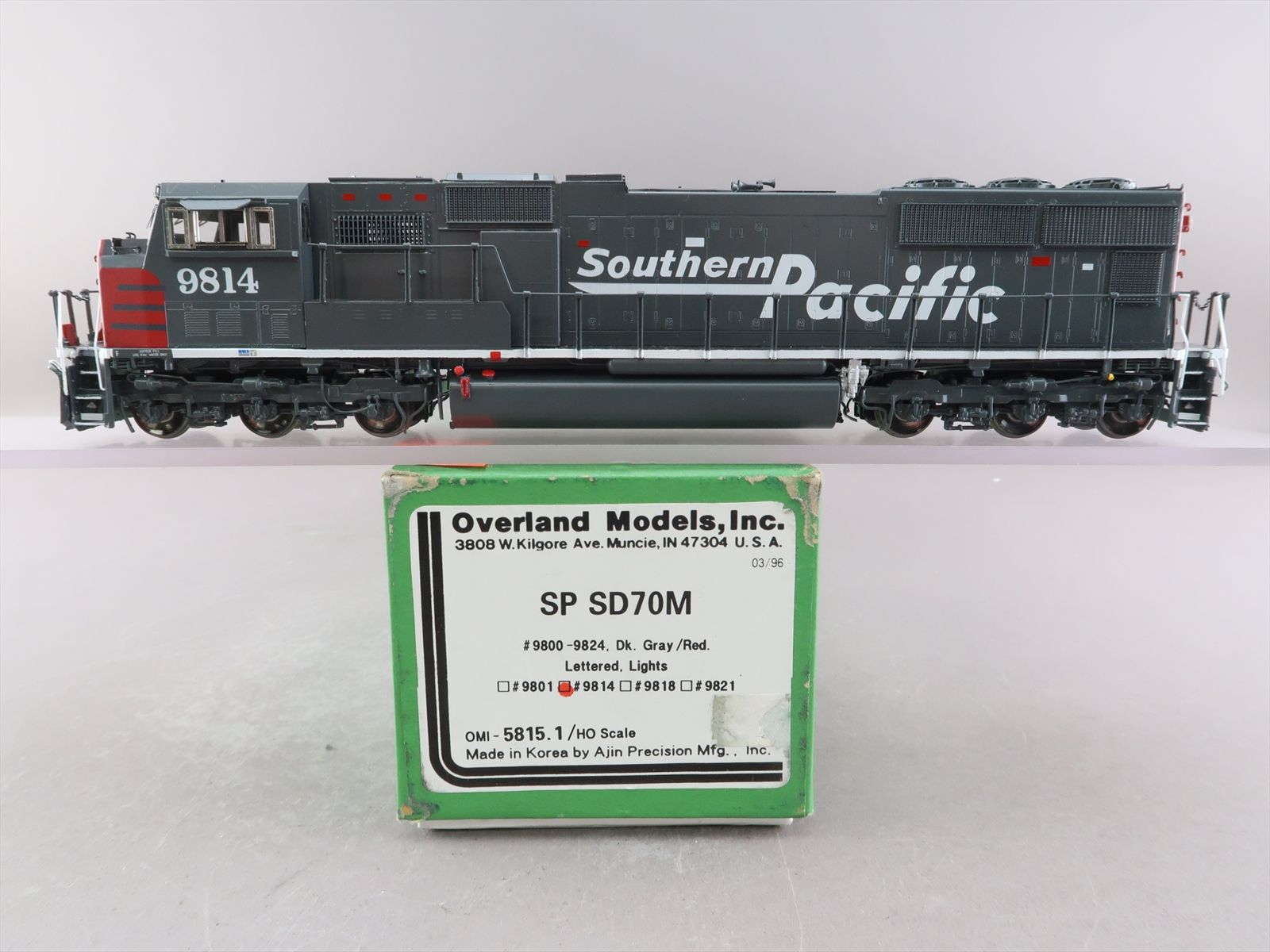 HO Brass Model - OMI 5815.1 Overland SP Southern Pacific SD70M #9814 ...