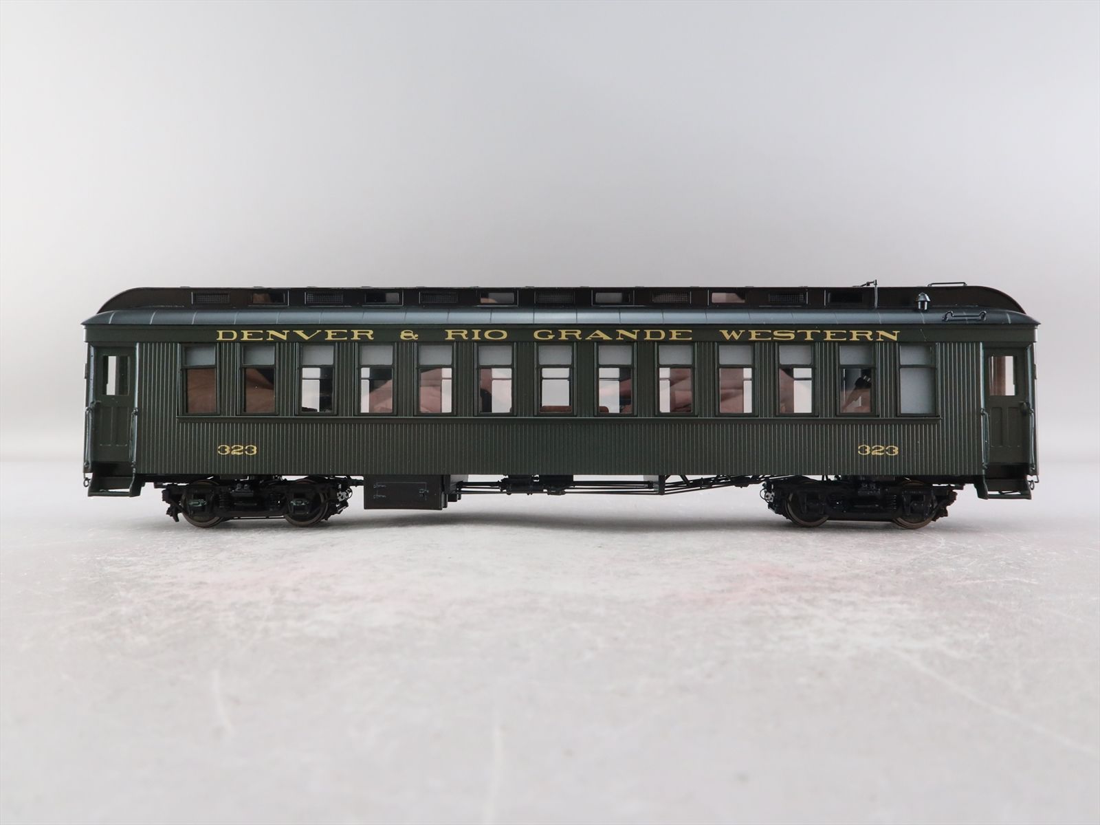 On3 Brass Model - PSC 17185-1 D&RGW Rio Grande Coach Green #323 - F/P ...
