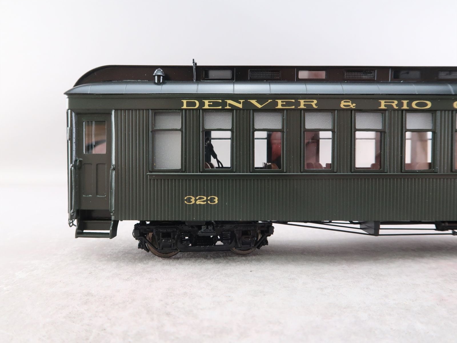 On3 Brass Model - PSC 17185-1 D&RGW Rio Grande Coach Green #323 - F/P ...