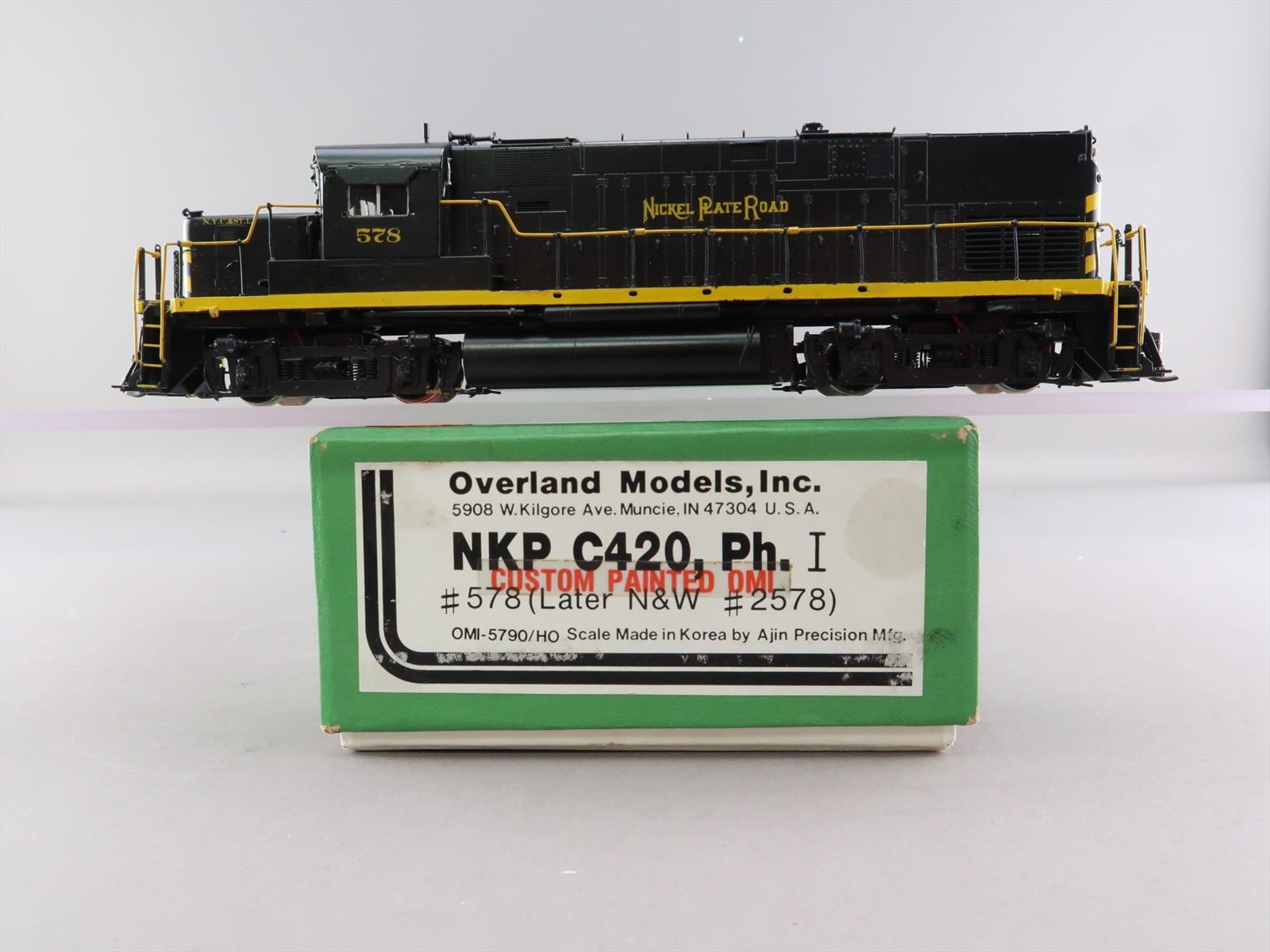 HO Brass Model - OMI 5790 NKP Nickel Plate Road C420 Ph. I #578 - F/P ...