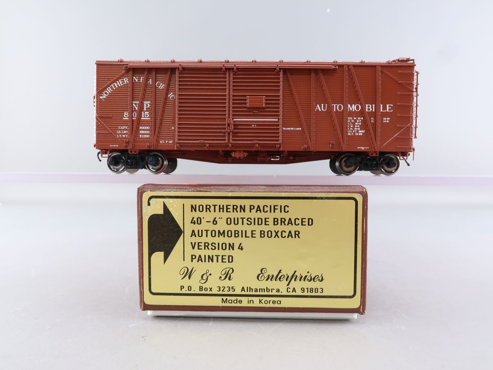 HO Brass Model - W&R NP Northern Pacific 40'-6