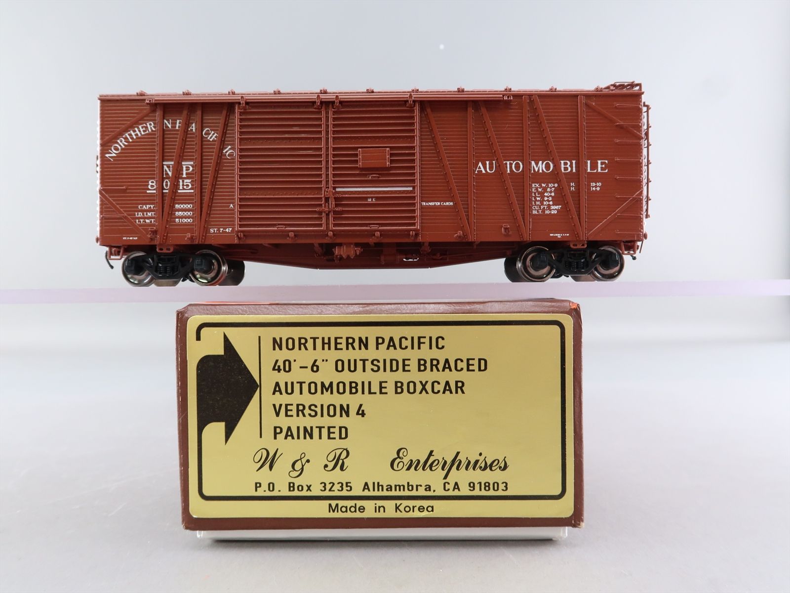 HO Brass Model - W&R NP Northern Pacific 40'-6