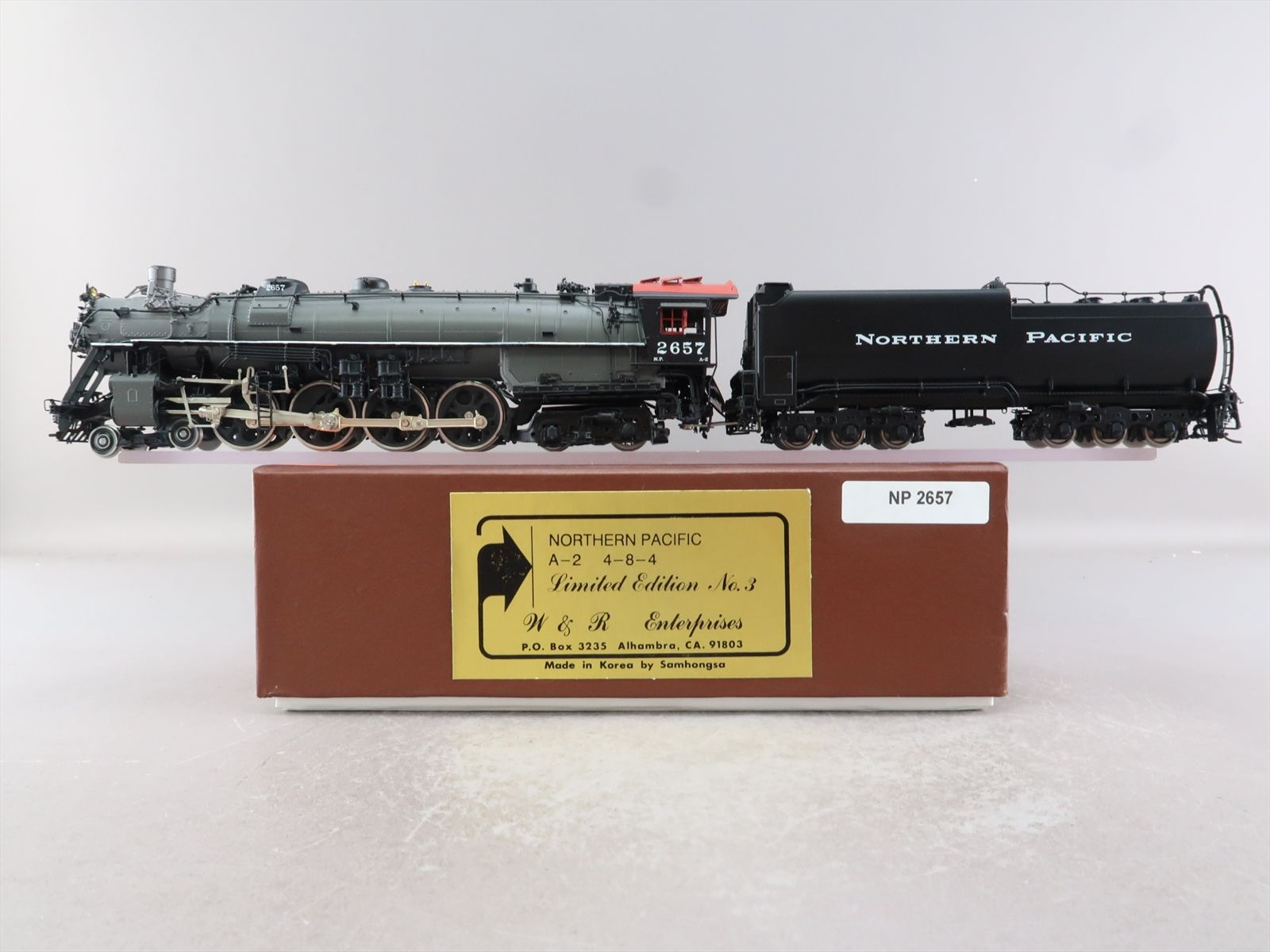 W&R ENTERPRISES NORTHERN PACIFIC CLASS A [4-8-4] #2602 OIL TENDER