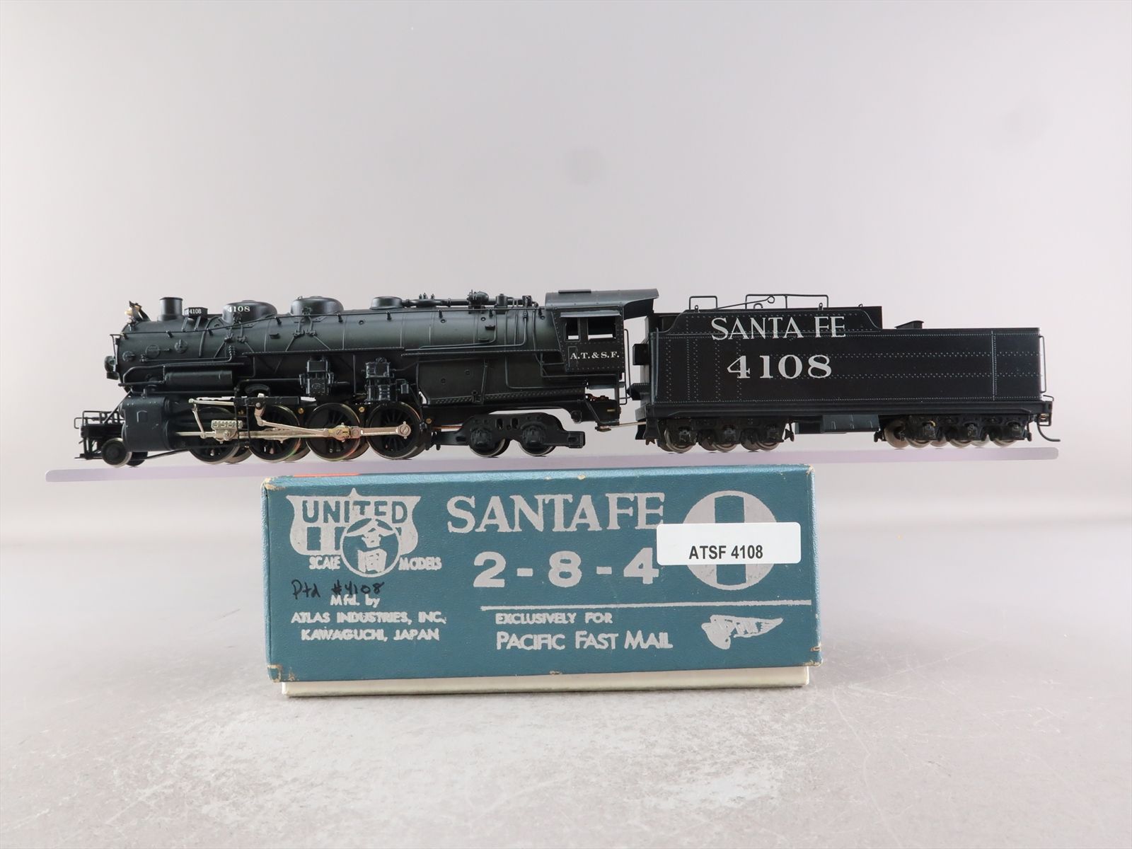 HO Brass Model - PFM AT&SF Santa Fe 2-8-4 #4108 - Custom - 1970 Run ...