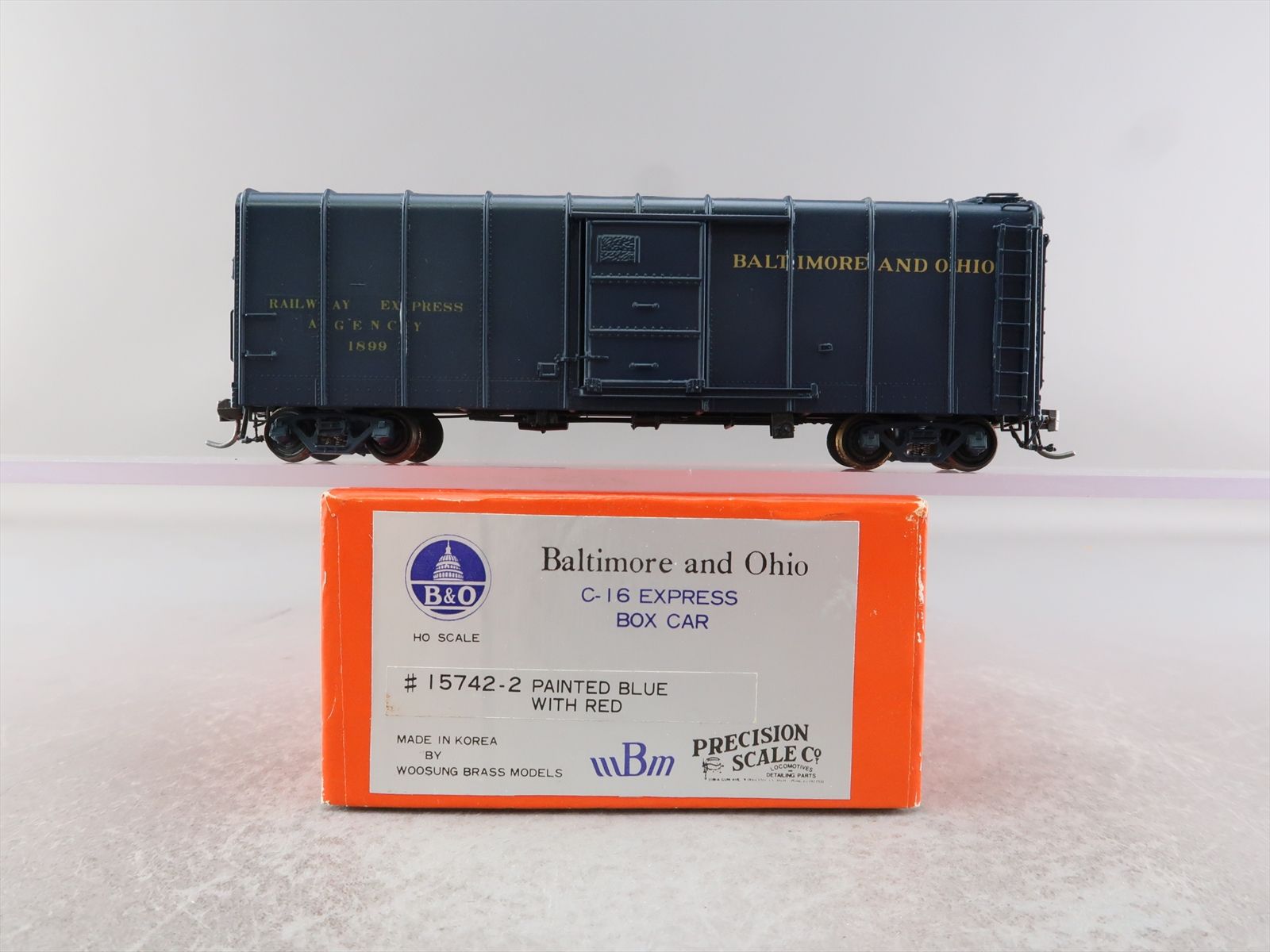 HO Brass Model - PSC 15742-2 B&O Baltimore & Ohio C-16 Express Boxcar ...